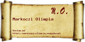 Markoczi Olimpia névjegykártya